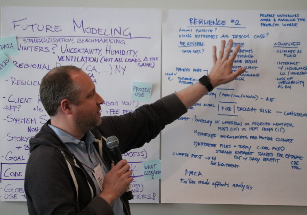 Man presenting breakout notes at f 2025 Super Summit